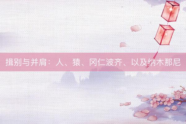 揖别与并肩：人、猿、冈仁波齐、以及纳木那尼
