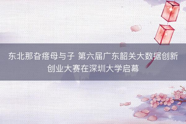 东北那旮瘩母与子 第六届广东韶关大数据创新创业大赛在深圳大学启幕