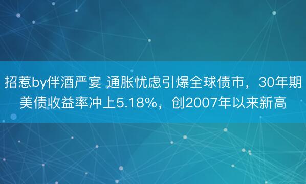 招惹by伴酒严宴 通胀忧虑引爆全球债市，30年期美债收益率冲上5.18%，<a href=