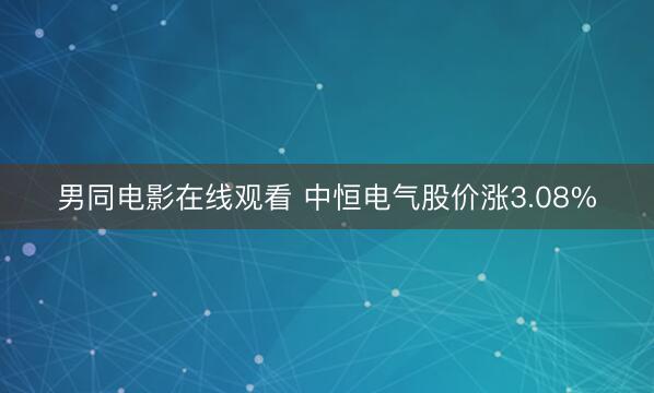男同电影在线观看 中恒电气股价涨3.08%