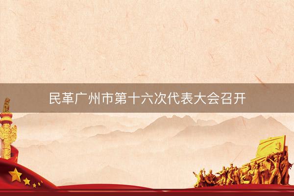 民革广州市第十六次代表大会召开